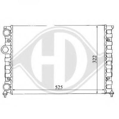 DIEDERICHS 8138133 Радіатор, охолодження двигуна