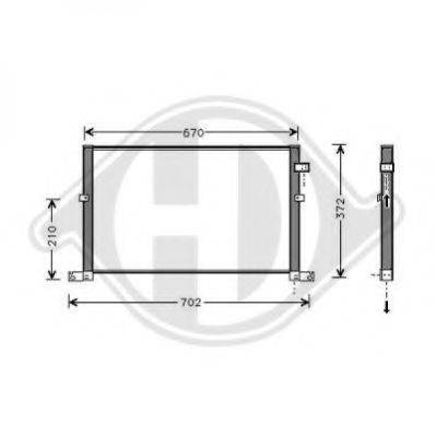 DIEDERICHS 8142701 Конденсатор, кондиціонер