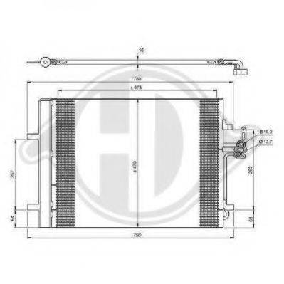 DIEDERICHS 8149100 Конденсатор, кондиціонер