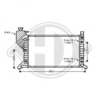 DIEDERICHS 8166201 Радіатор, охолодження двигуна