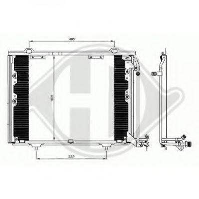 DIEDERICHS 8167001 Конденсатор, кондиціонер