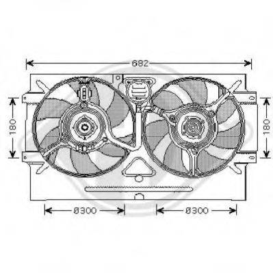 DIEDERICHS 8220303 Вентилятор, охолодження двигуна