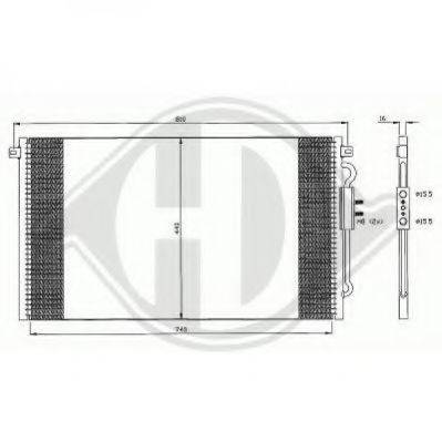 DIEDERICHS 8262200 Конденсатор, кондиціонер