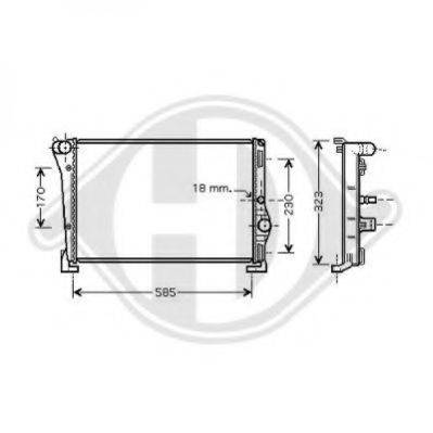 DIEDERICHS 8321302 Радіатор, охолодження двигуна