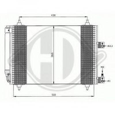 DIEDERICHS 8406101 Конденсатор, кондиціонер