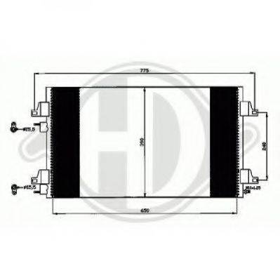 DIEDERICHS 8447310 Конденсатор, кондиціонер