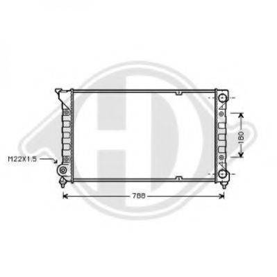 DIEDERICHS 8500855 Радіатор, охолодження двигуна