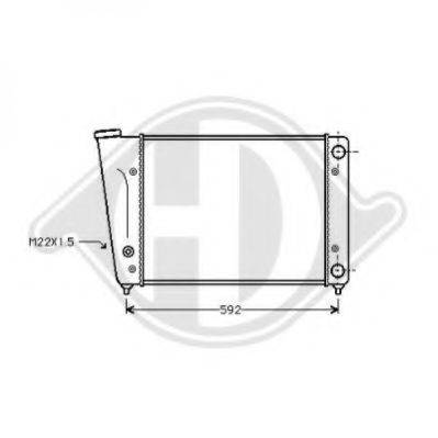 DIEDERICHS 8501721 Радіатор, охолодження двигуна