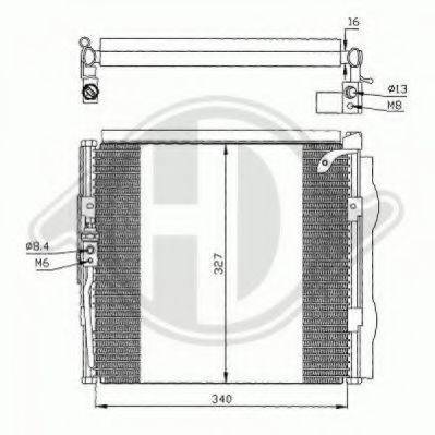 DIEDERICHS 8520500 Конденсатор, кондиціонер