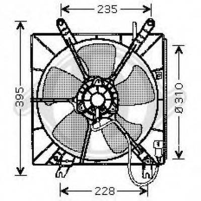 DIEDERICHS 8521653 Вентилятор, охолодження двигуна