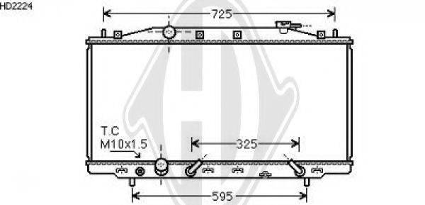 DIEDERICHS 8521915 Радіатор, охолодження двигуна