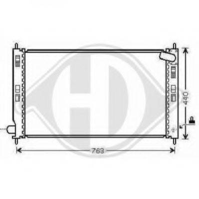 DIEDERICHS 8580805 Радіатор, охолодження двигуна