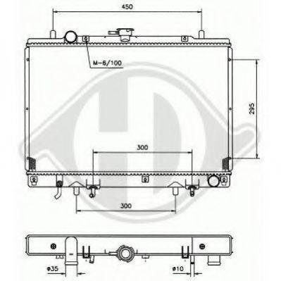 DIEDERICHS 8584186 Радіатор, охолодження двигуна