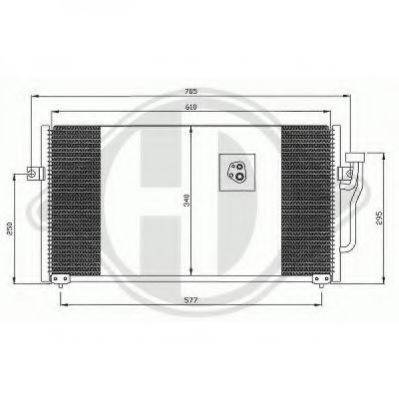 DIEDERICHS 8586001 Конденсатор, кондиціонер