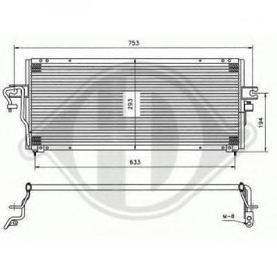 DIEDERICHS 8601505 Конденсатор, кондиціонер