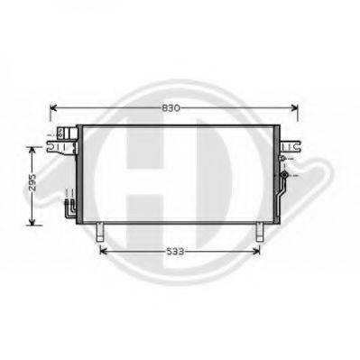 DIEDERICHS 8601609 Конденсатор, кондиціонер