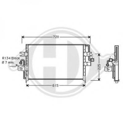 DIEDERICHS 8605001 Конденсатор, кондиціонер