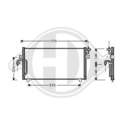 DIEDERICHS 8605200 Конденсатор, кондиціонер