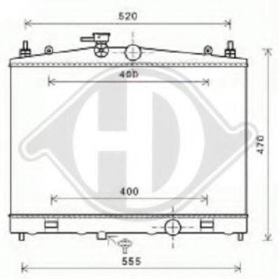 DIEDERICHS 8607506 Радіатор, охолодження двигуна