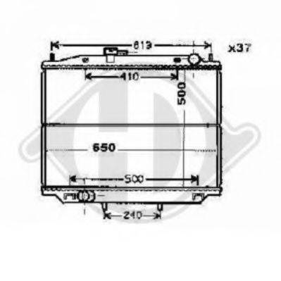 DIEDERICHS 8608208 Радіатор, охолодження двигуна
