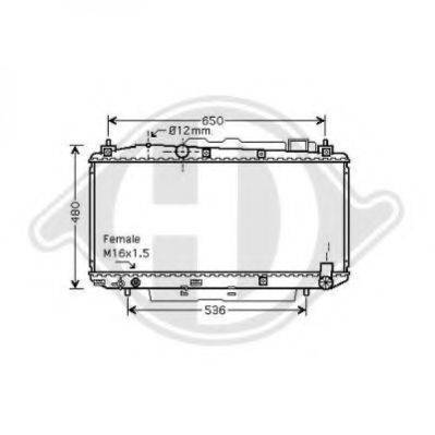 DIEDERICHS 8668605 Радіатор, охолодження двигуна