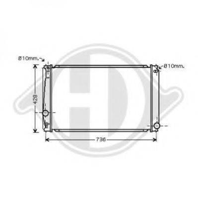 DIEDERICHS 8668702 Радіатор, охолодження двигуна