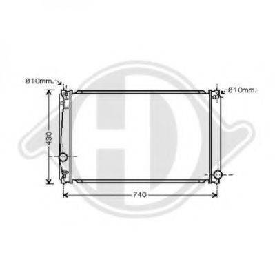 DIEDERICHS 8668703 Радіатор, охолодження двигуна