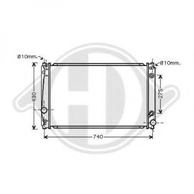 DIEDERICHS 8668704 Радіатор, охолодження двигуна