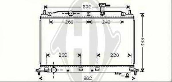 DIEDERICHS 8683305 Радіатор, охолодження двигуна