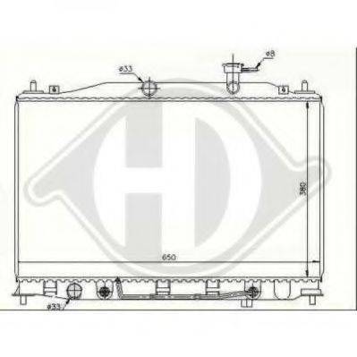 DIEDERICHS 8683306 Радіатор, охолодження двигуна