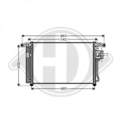 DIEDERICHS 8687100 Конденсатор, кондиціонер