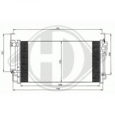 DIEDERICHS 8688500 Конденсатор, кондиціонер