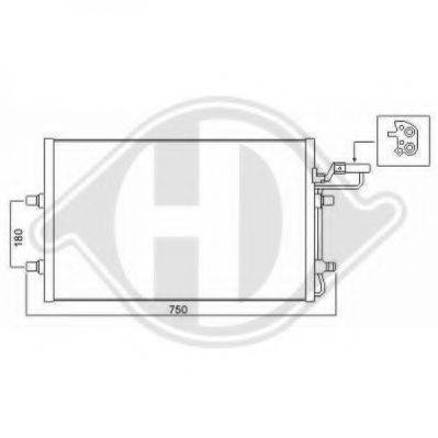 DIEDERICHS 8761405 Конденсатор, кондиціонер