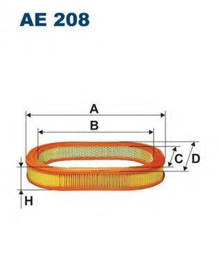 FILTRON AE208 Повітряний фільтр