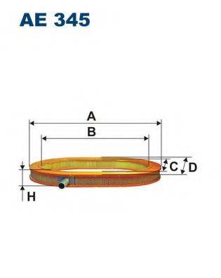 FILTRON AE345 Повітряний фільтр