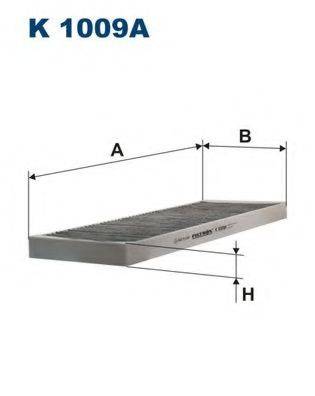 FILTRON K1009A Фільтр, повітря у внутрішньому просторі