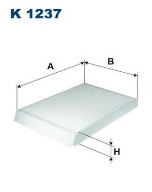 FILTRON K1237 Фільтр, повітря у внутрішньому просторі