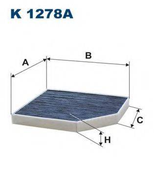 FILTRON K1278A Фільтр, повітря у внутрішньому просторі