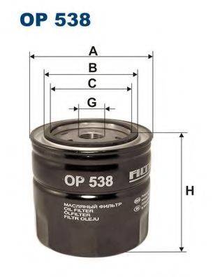 FILTRON OP538 Масляний фільтр