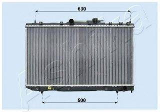 ASHIKA RDA153007 Радіатор, охолодження двигуна