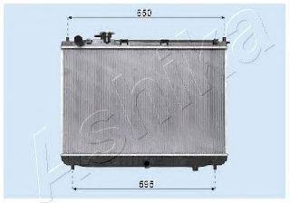 ASHIKA RDA333028 Радіатор, охолодження двигуна