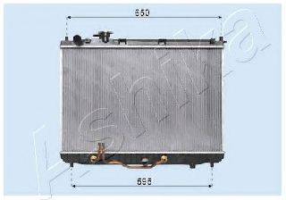 ASHIKA RDA333029 Радіатор, охолодження двигуна