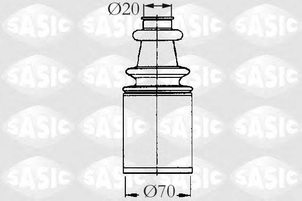 SASIC 2873693 Комплект пильника, приводний вал