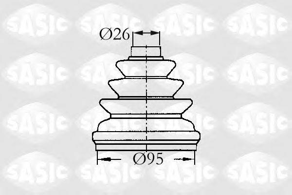 SASIC 2933953 Комплект пильника, приводний вал