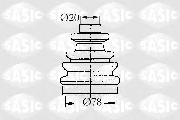 SASIC 9004637 Комплект пильника, приводний вал