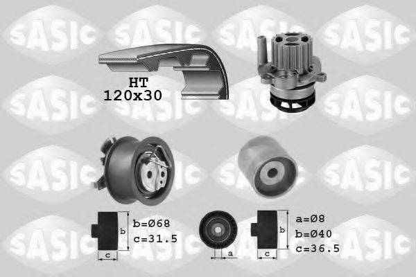 SASIC 3906083 Водяний насос + комплект зубчастого ременя