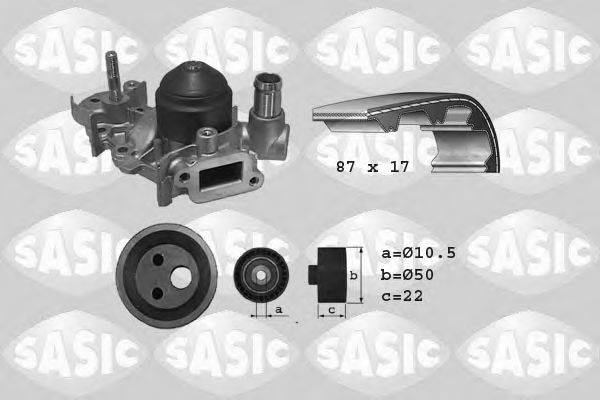 SASIC 3904009 Водяний насос + комплект зубчастого ременя