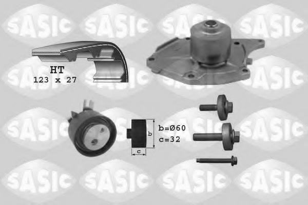 SASIC 3904022 Водяний насос + комплект зубчастого ременя