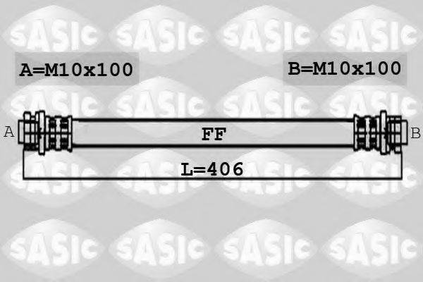 SASIC 6604008 Гальмівний шланг