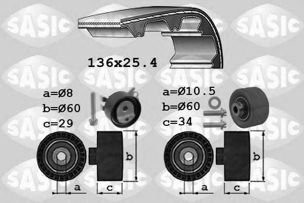 SASIC 1750036 Комплект ременя ГРМ